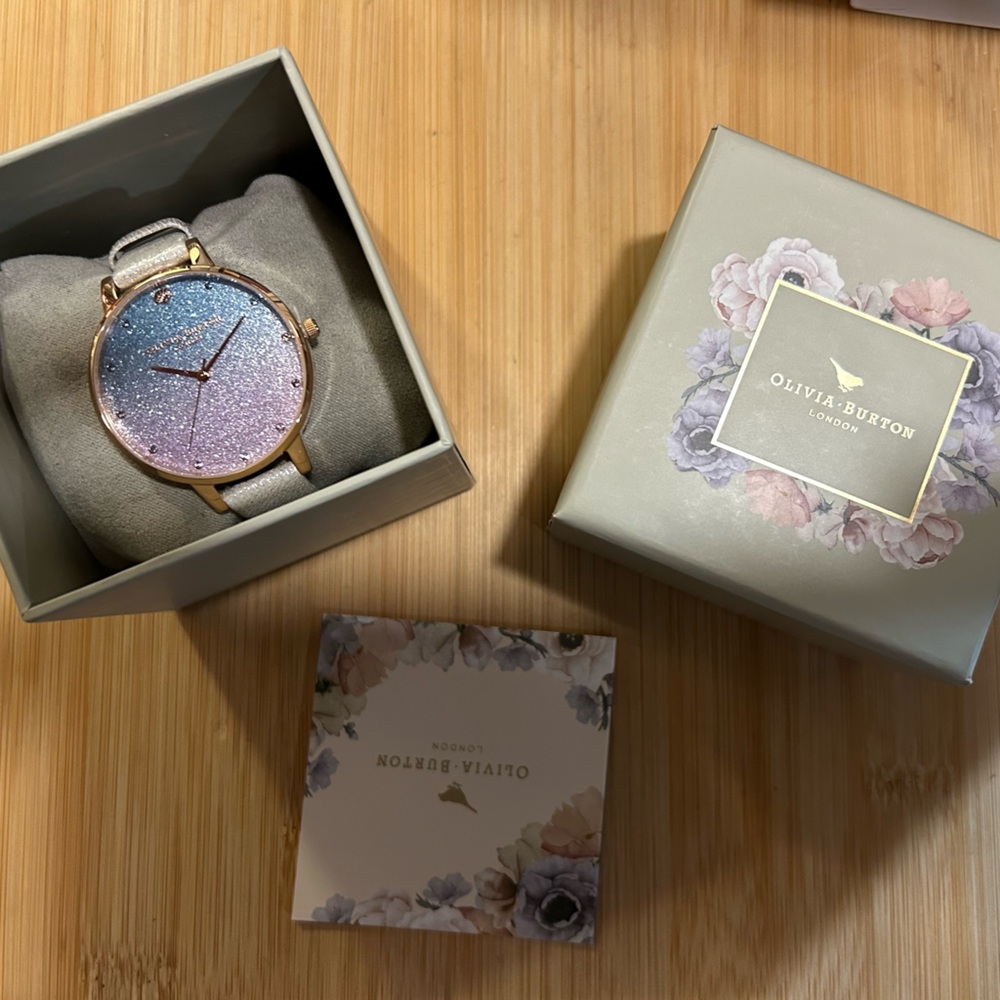 Olivia Burton Under The Sea Glitter Watch With 38mm MultiColored Face - Picture 7 of 9
